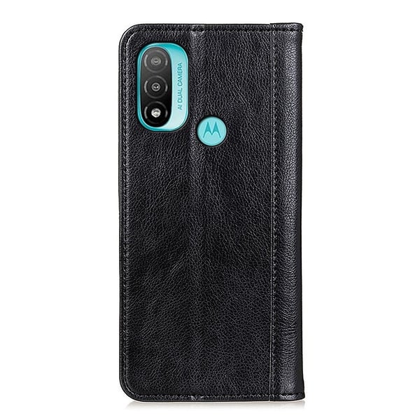 Motorola Moto E20 / E40 Fodral Flip Split Läder Svart