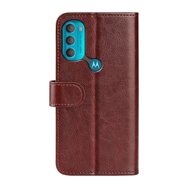 Motorola Moto G71 Fodral Crazy Horse Brun