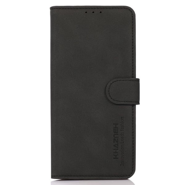 KHAZNEH Motorola Moto G51 Fodral Retro Läder Svart