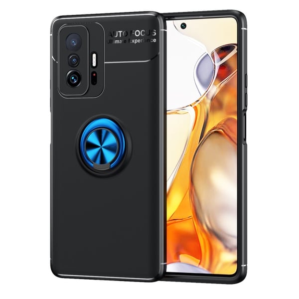 Xiaomi 11T / 11T Pro Skal Ring Svart/Blå Xiaomi 11T / 11T Pro Skal Ring Svart/Blå
