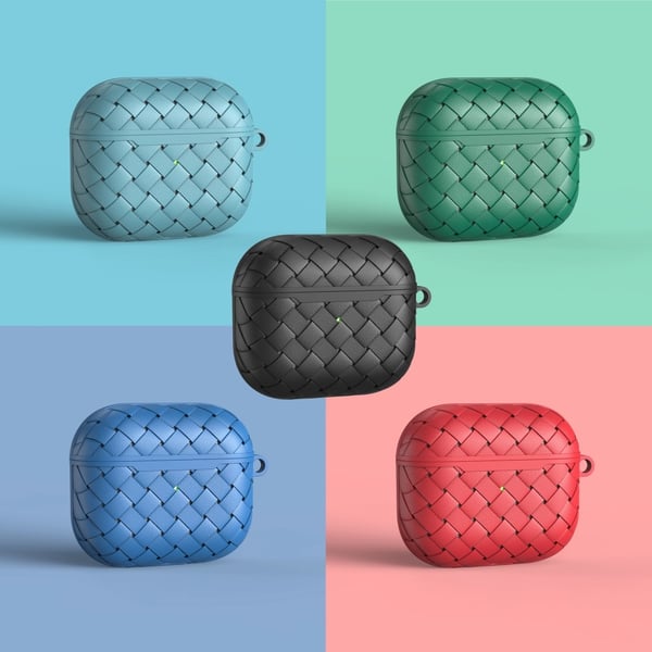 AirPods 3 Skal TPU Vävd Textur Grön