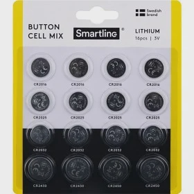 Smartline Knappcell Lithium Mix 3V 16-pack