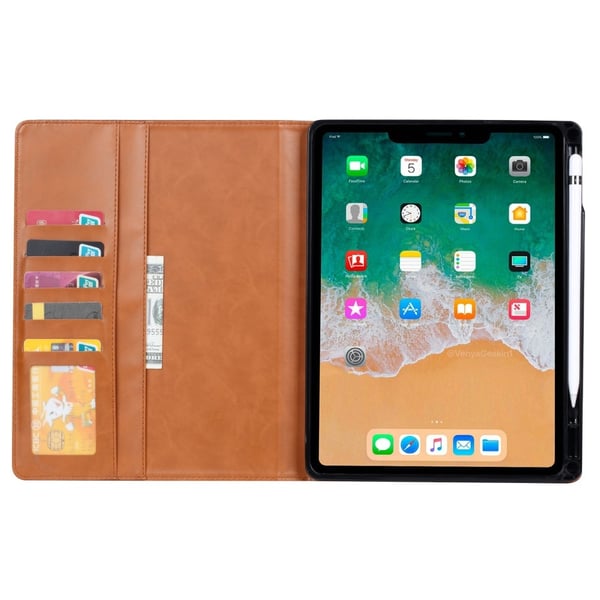 iPad Mini 2024/2021 Fodral Pennhållare Och Frontficka Vinröd