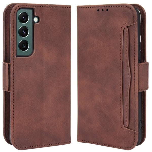 Samsung Galaxy S22 Plus Fodral Avtagbart Kortfodral Brun Samsung Galaxy S22 Plus Fodral Avtagbart Kortfodral Brun