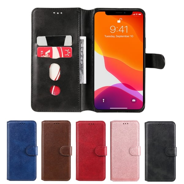 iPhone 13 Pro Fodral Läder Roséguld