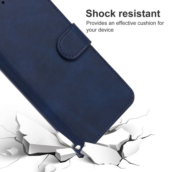 Motorola Moto G22 Fodral Läder Blå