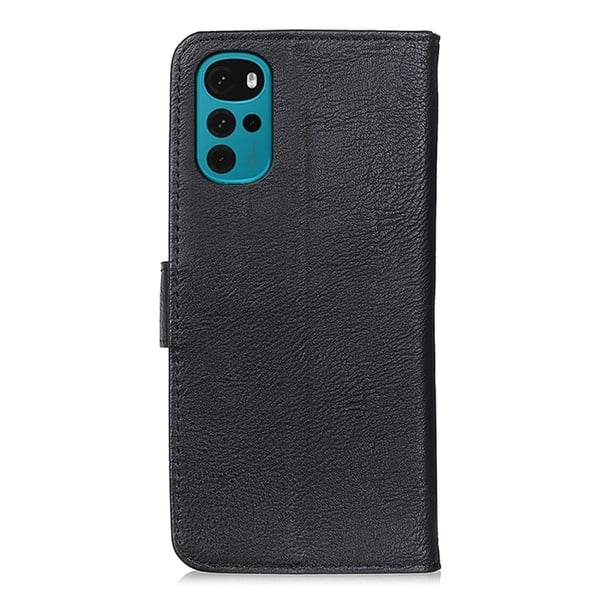 KHAZNEH Motorola Moto G22 Fodral Läder Svart