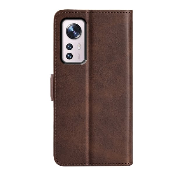 Xiaomi 12 Pro Fodral Magnetisk Stängning Brun