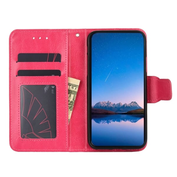 Sony Xperia 1 IV Fodral Crazy Horse Läder Rosa