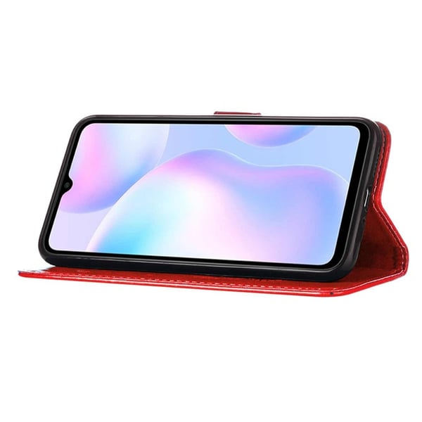 Xiaomi Redmi 9A / 9AT Fodral Butterfly Röd