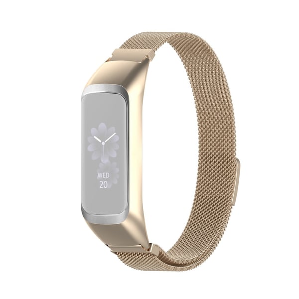 Samsung Galaxy Fit 2 Metall Armband Milanese Loop Champagne Guld Samsung Galaxy Fit 2 Metall Armband Milanese Loop Champagne Guld