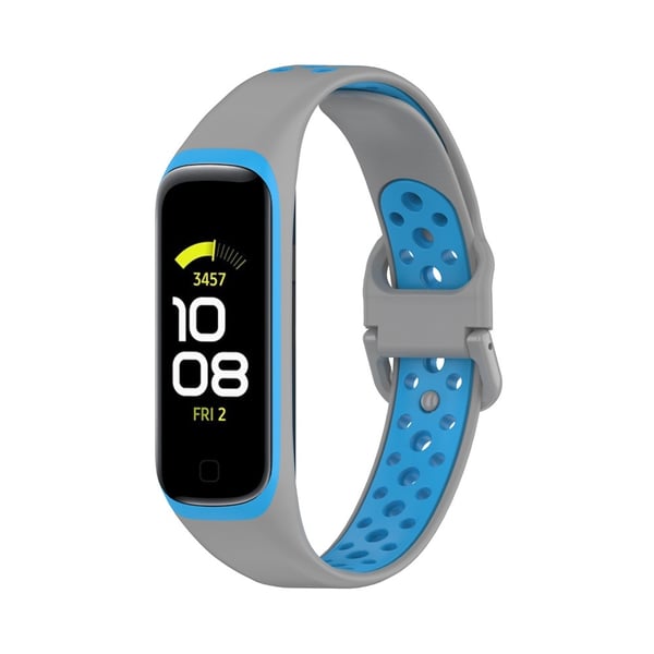 Samsung Galaxy Fit 2 SM-R220 Armband Ihåligt Silikon Grå/Blå