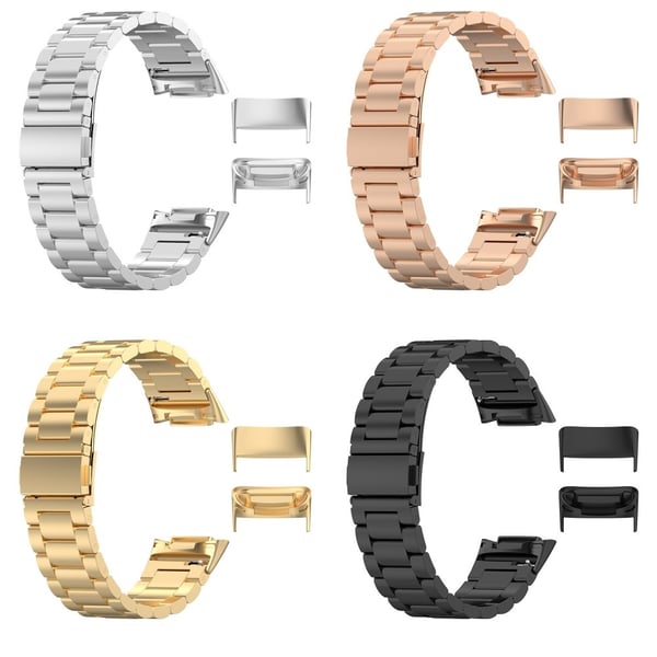 Fästen För Fitbit Charge 5 Metallarmband Svart