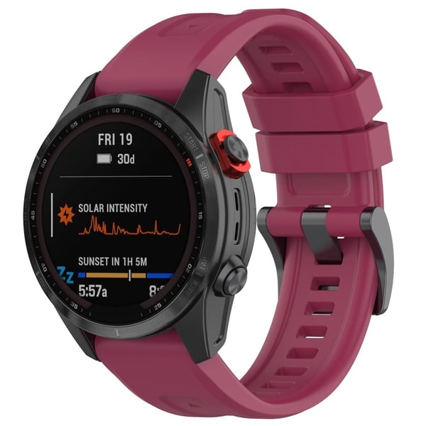 Silikon Armband Garmin Vinröd