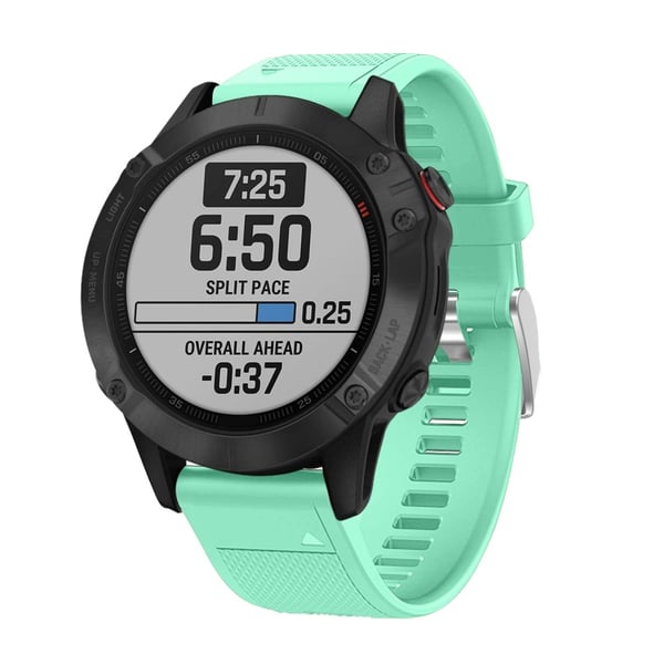 Sport Silikon Armband Garmin Cyan