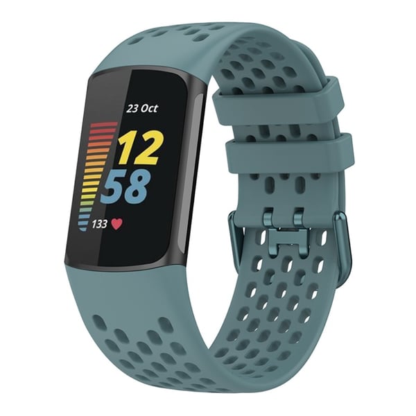 Fitbit Charge 6 / 5 Armband Silikon Ihåligt Blå