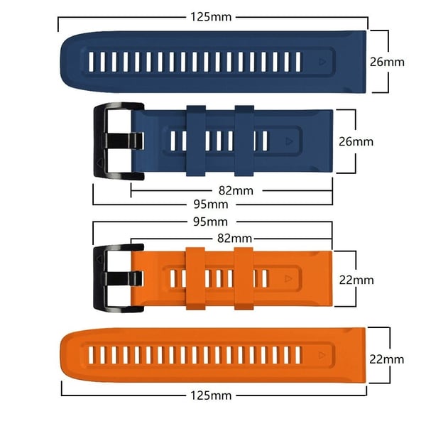 Tech-Protect Garmin Fenix 5/6/6 Pro/7 Armband Iconband Navy Blue