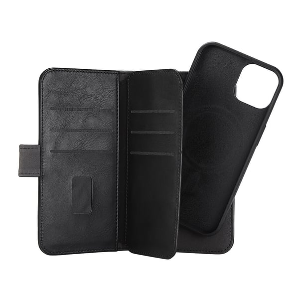 GEAR iPhone 15/14/13 Fodral Flerfack 2in1 Magnet MagSafe Svart