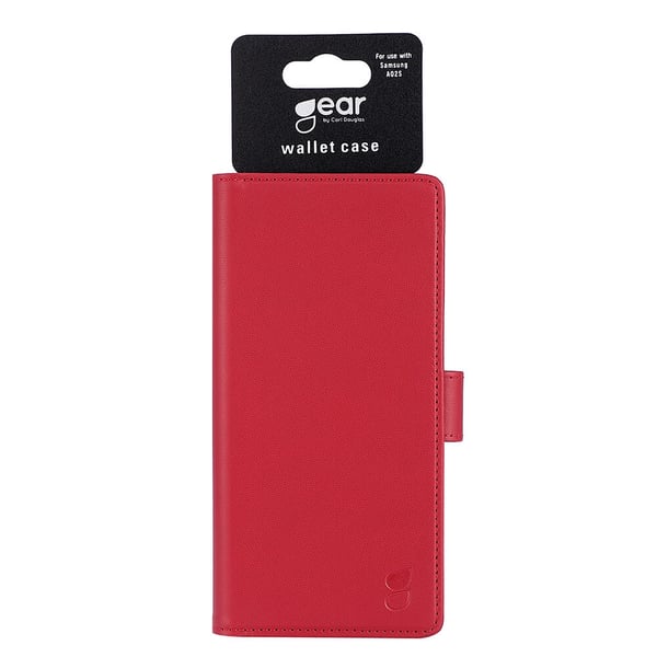 GEAR Samsung Galaxy A02s Fodral Läder Röd