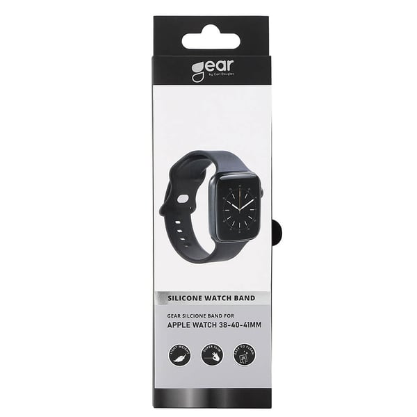 GEAR Klockarmband Silikon Apple Watch 38/40/41/42 mm Svart