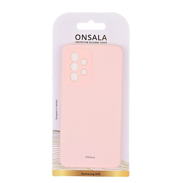 ONSALA Samsung Galaxy A53 Mobilskal Silikon Kritrosa