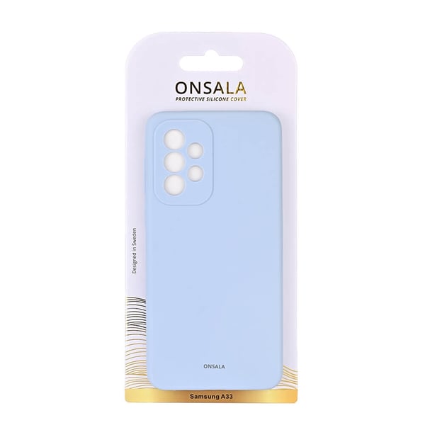 ONSALA Samsung Galaxy A33 5G Mobilskal Silikon Ljus Blå