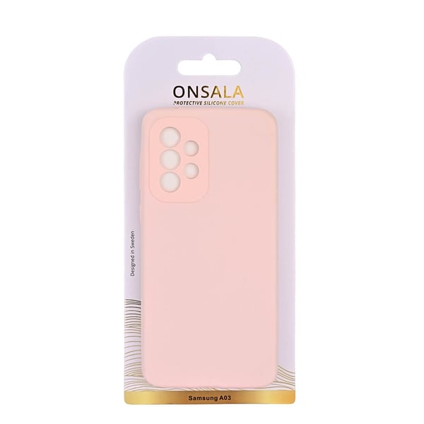 ONSALA Samsung Galaxy A03 Mobilskal Silikon Kritrosa