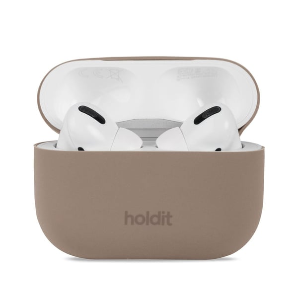 holdit AirPods Pro Nygård Skal Silikon Mocha Brown