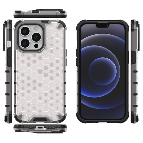 iPhone 14 Pro Skal Shockproof Honeycomb Vit