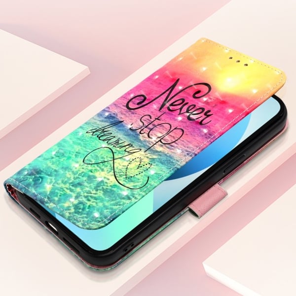 iPhone 14 Pro Fodral Med Tryck Never Stop Dreaming