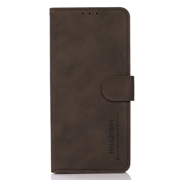 KHAZNEH Xiaomi Redmi 10 5G Fodral Retro Läder Brun