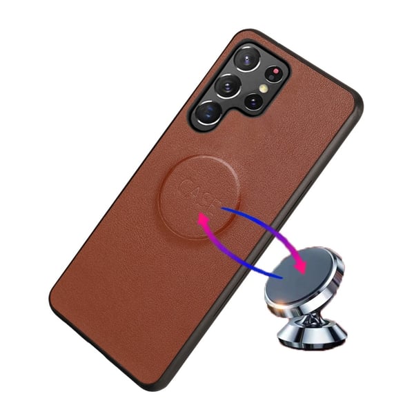Samsung Galaxy S23 Ultra 2in1 Magnet Fodral Brun
