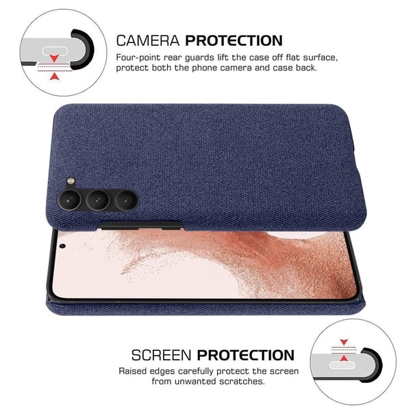 KSQ Samsung Galaxy S23 Skal Tygbelagt Blå