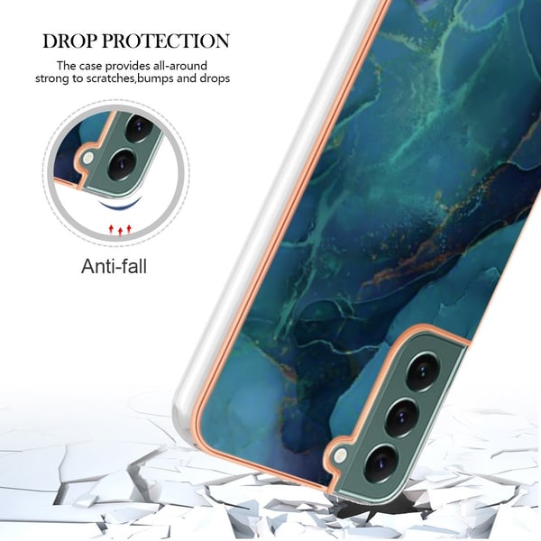Samsung Galaxy S23 Plus Skal Marmor TPU Grön