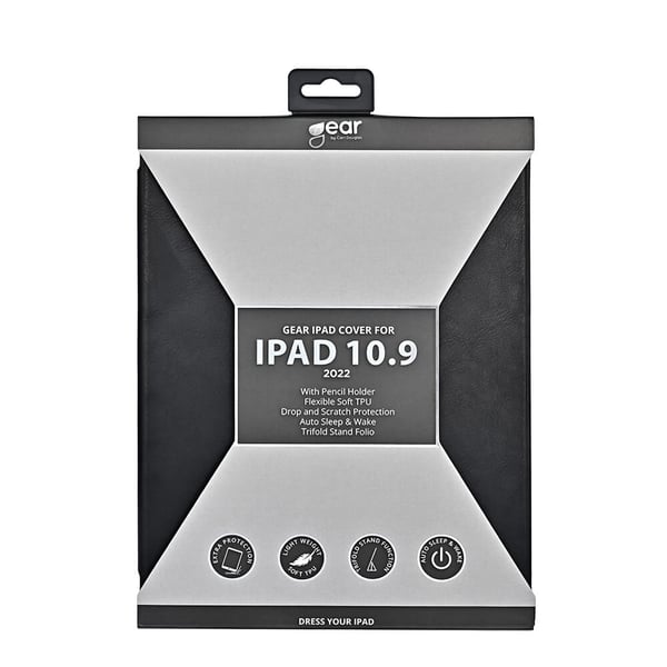 GEAR iPad 11 2025 / 10.9 2022 Fodral Pennhållare Svart