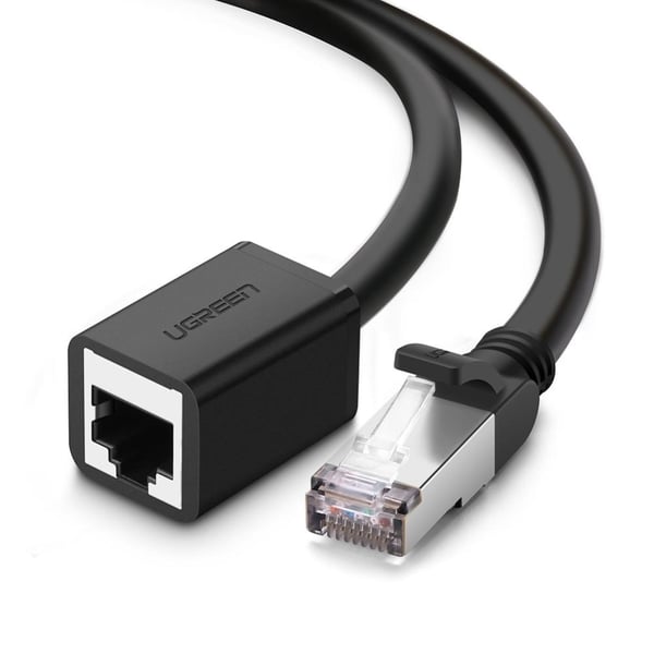 UGREEN 3m RJ45 Cat6 Förlängningskabel LAN Hane - Hona Svart