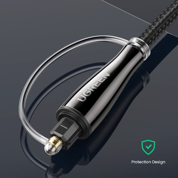 UGREEN 1m Optisk Fiberkabel Toslink Svart
