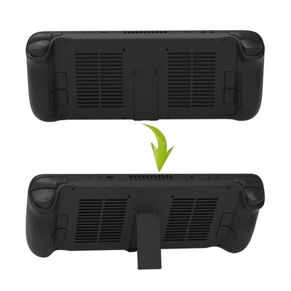 Steam Deck / OLED Skal För Baksidan Med Kickstand Svart