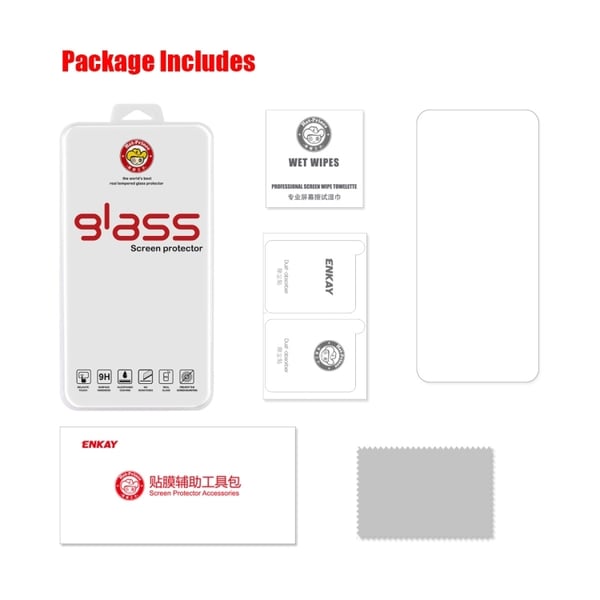 ENKAY Motorola Moto G62 5G Skärmskydd Härdat Glas