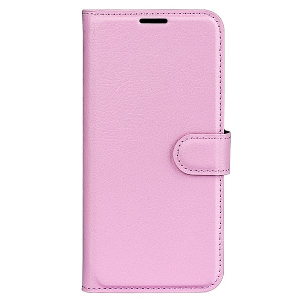 Xiaomi Redmi Note 12 4G Fodral Litchi Läder Ljus Rosa
