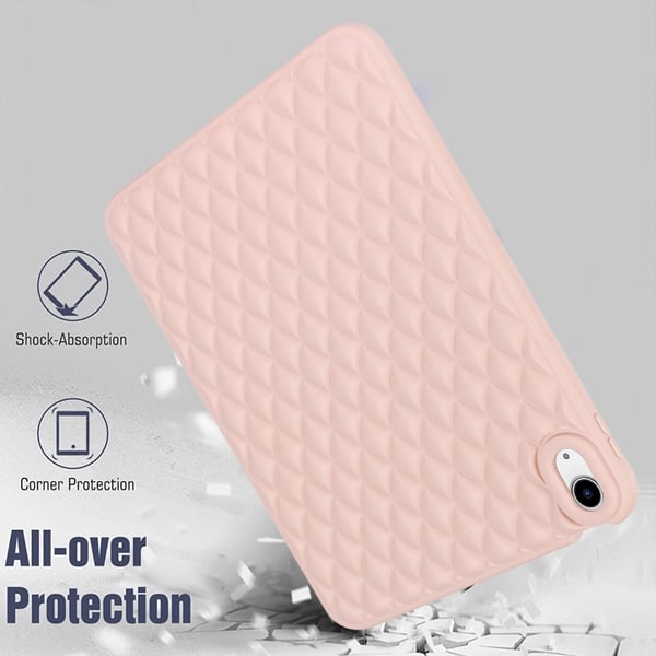 iPad Air 2025-2020 Skal Diamond Textur TPU Rosa