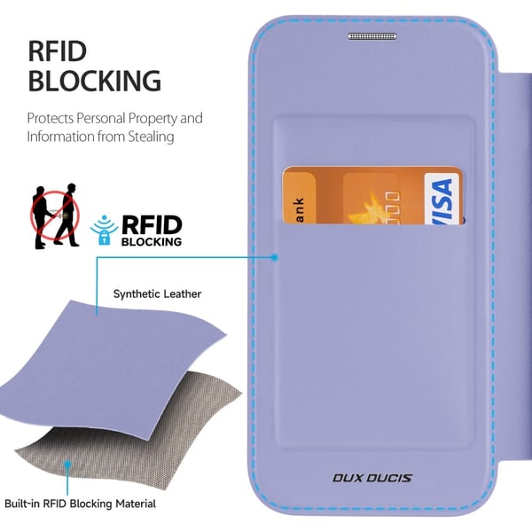 DUX DUCIS iPhone 15 Fodral MagSafe Skin X Pro Lila
