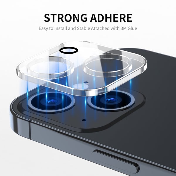 ENKAY iPhone 15 / 15 Plus 2-PACK Linsskydd Härdat Glas
