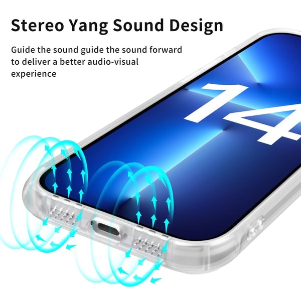 LEEU DESIGN iPhone 14 Skal AirBag Hybrid Matt Transparent