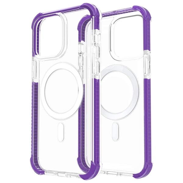iPhone 15 Pro Max Skal MagSafe Shockproof Akryl Lila