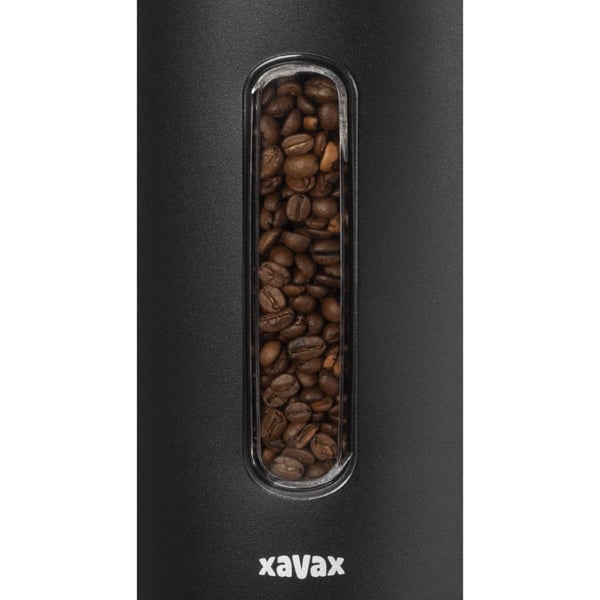 Xavax kaffedåse til 1,3 kg bønner eller 1,5 kg pulver, lufttæt, aromatæt, sort