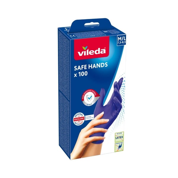 Vileda Safe Hands-handskar 100 stycken
