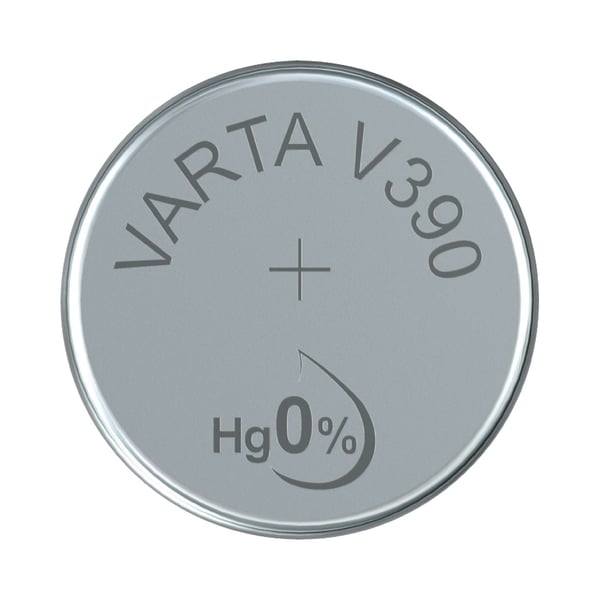 Varta V390 nappiparisto hopea
