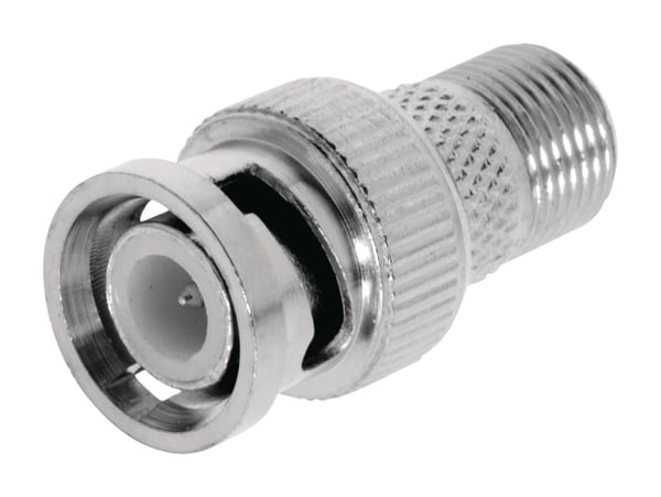 Valueline VLSP41965M Antenneadapter BNC Han - F-stik Hun Sølv