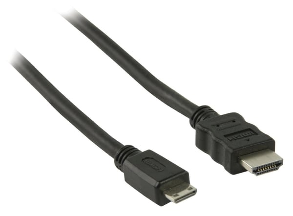 Valueline Vlvp34500b10 Højhastigheds HDMI-kabel med Ethernet HDMI - HDMI Mini-stik 1,00 M Sort